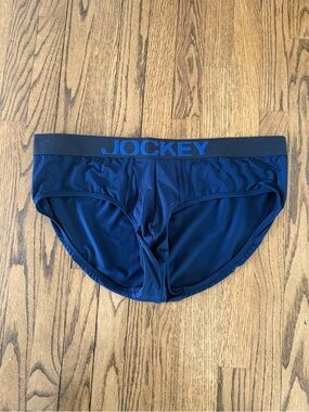 Jockey RapidCool Briefs with Logo Waistband Navy Blue XXL NWT
